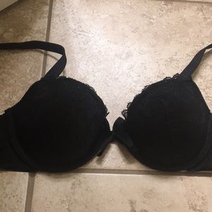 Black lace bra